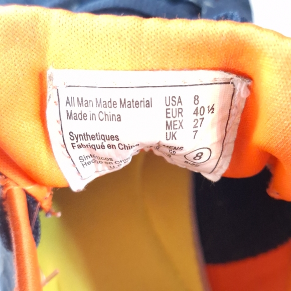 Champion Men's Navy Blue Orange Gusto Cross Trainer Shoes, 8 - Picture 11 of 12